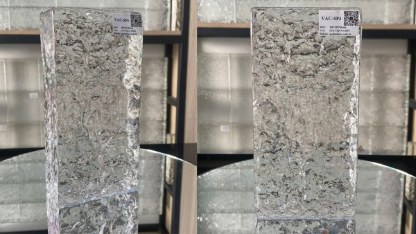 Gạch kính lấy sáng với mã VAC SP3 viên chữ nhật vân sóng